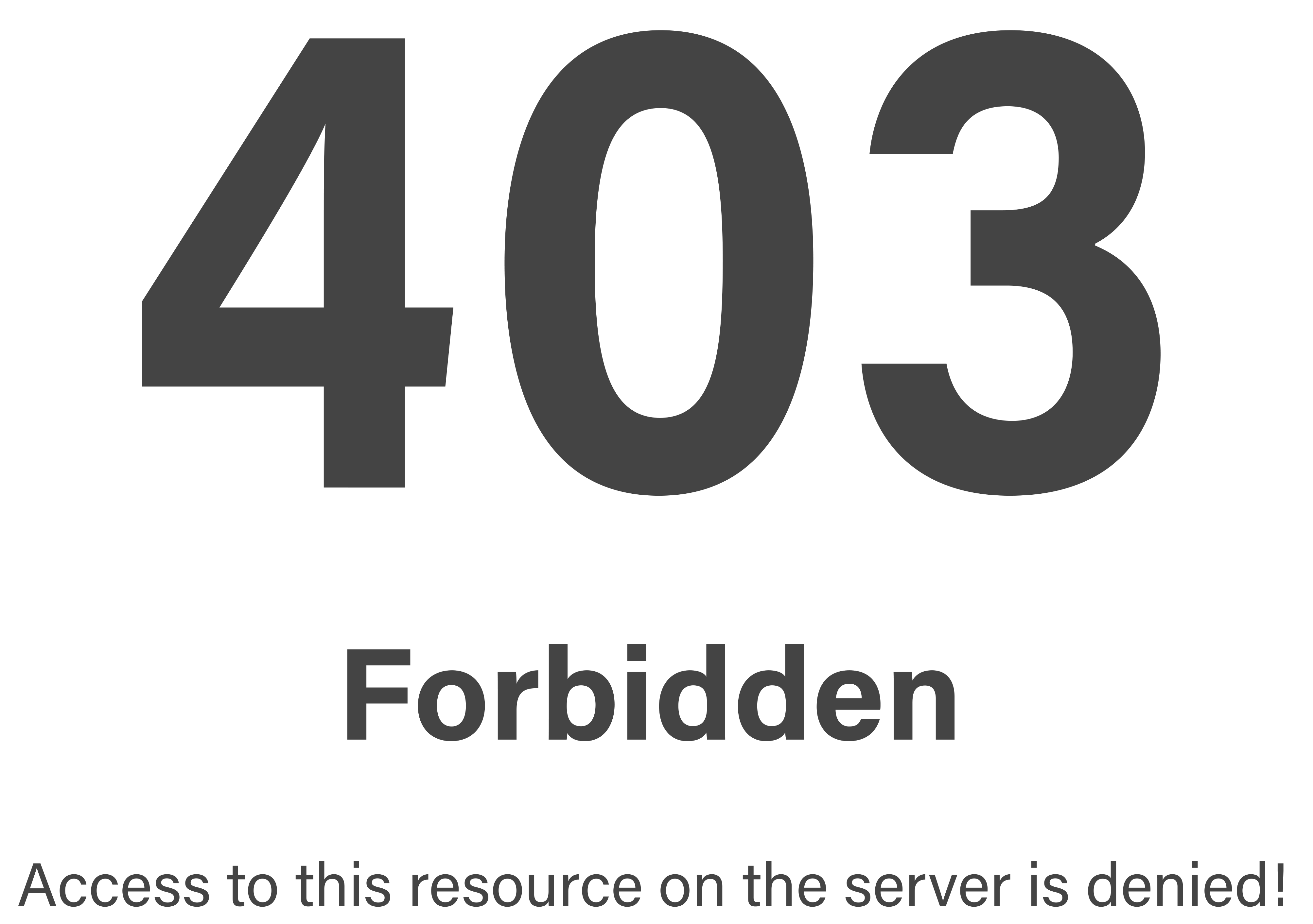 403 Forbidden